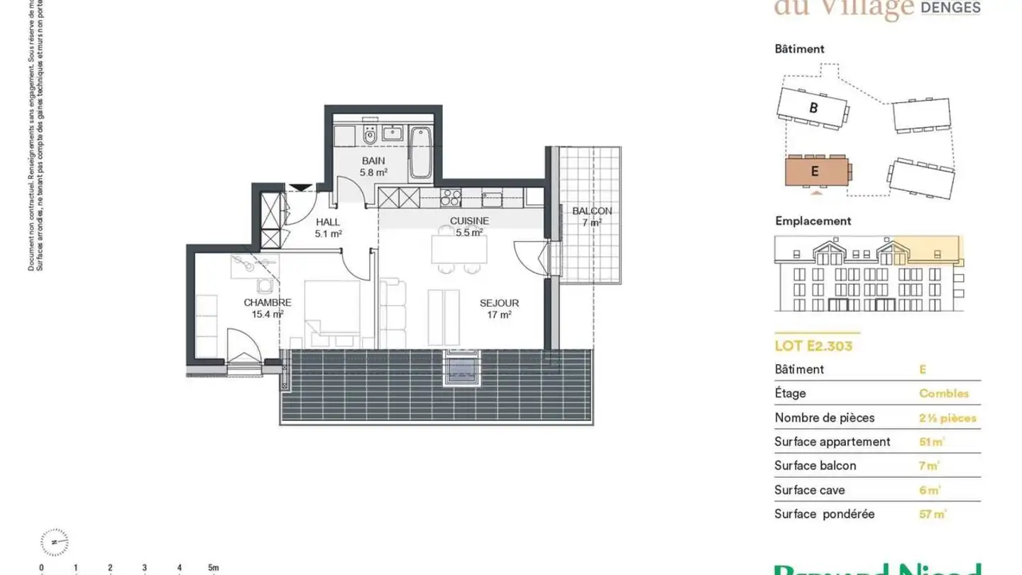 Dachgeschosswohnung kaufen - 1026 Denges - Foto 4