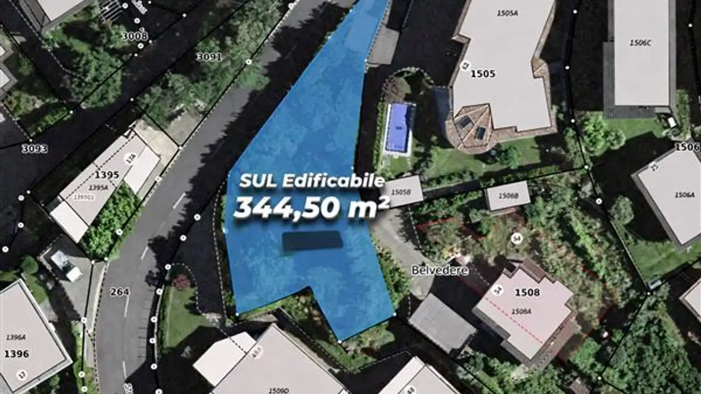 Constructible plot for sale - 6900 Lugano