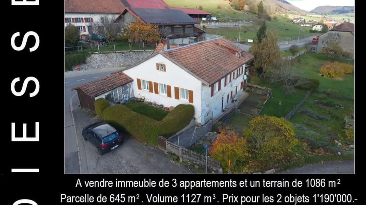 Maison individuelle à vendre - 2517 Diesse