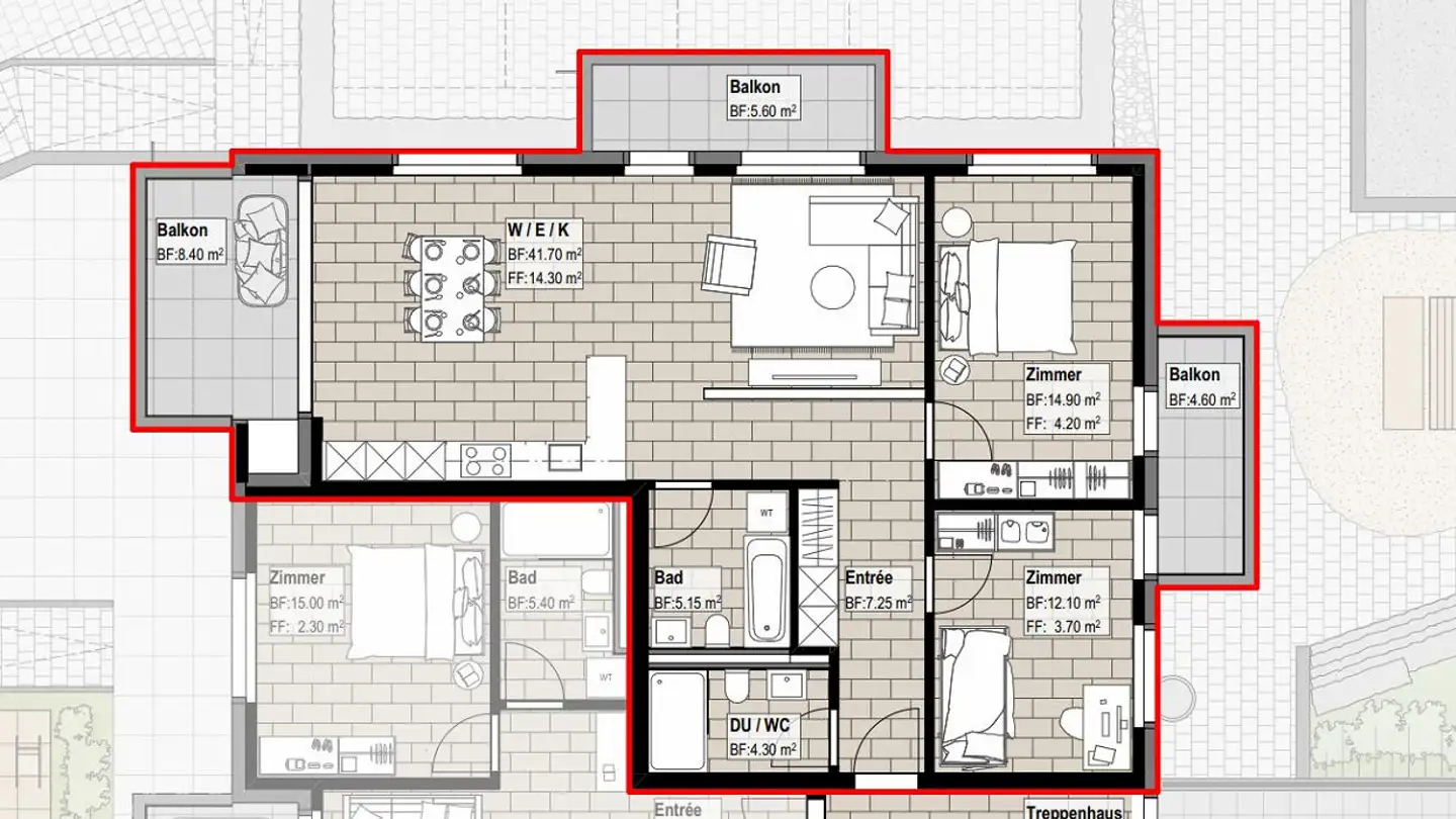 Appartement à louer - Oberdorf 8, 6244 Nebikon - Photo 2