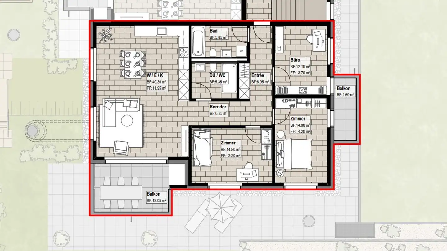 Appartement à louer - Oberdorf 8, 6244 Nebikon - Photo 2