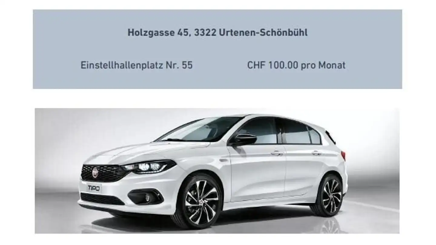 Parcheggio interno in affitto - Holzgasse 45, 3322 Urtenen-Schönbühl