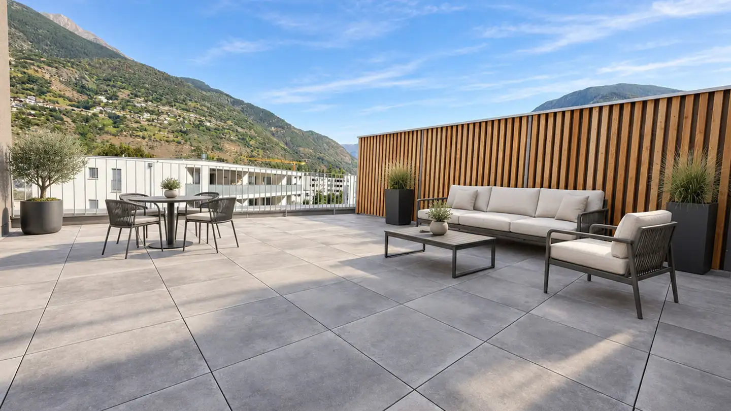 Attique à louer - Mondstrasse, 3930 Visp