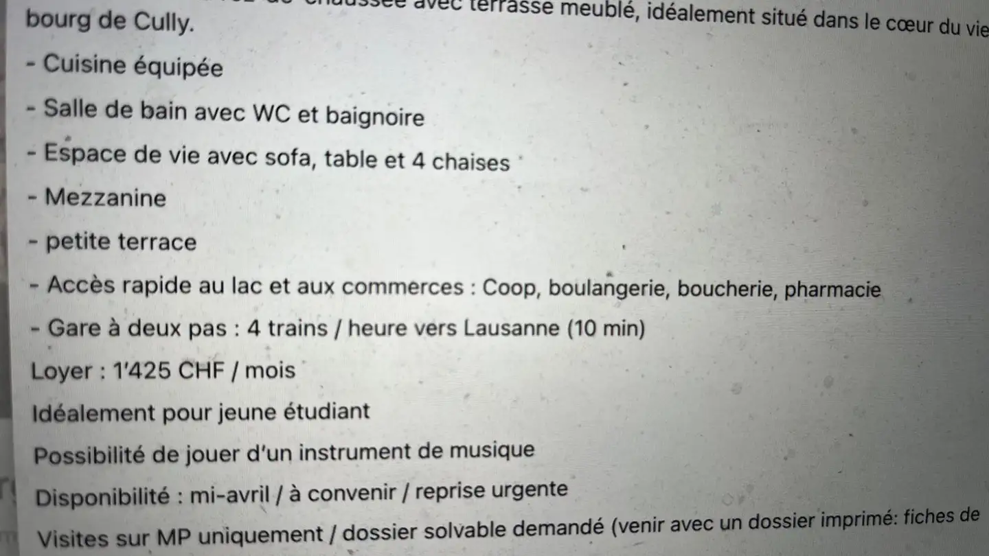 Appartamento in affitto - 1096 Cully - Foto 3