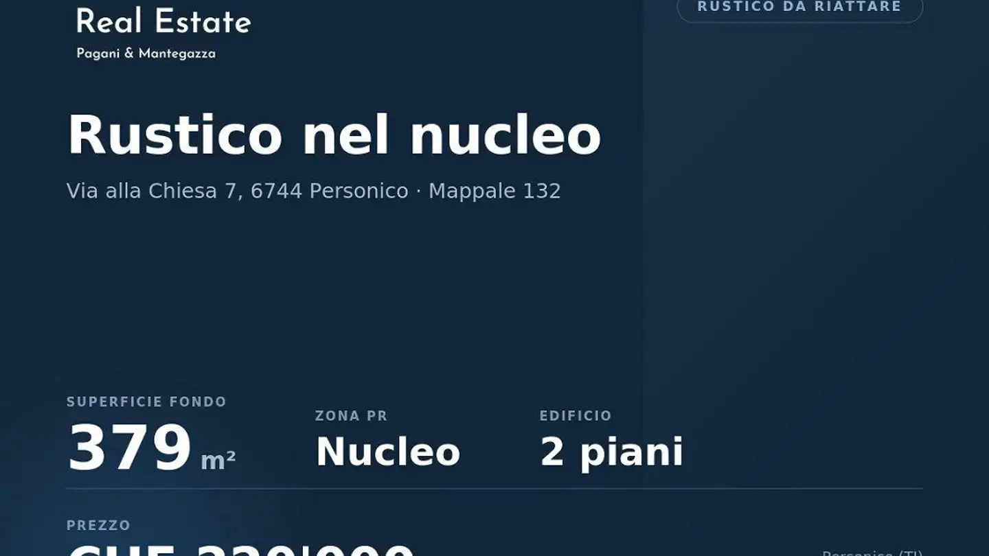 Casa in vendita - Via Alla Chiesa 7, 6744 Personico