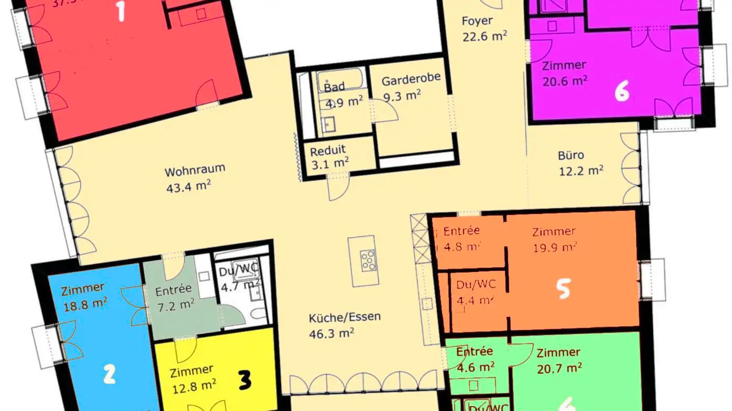 Zimmer mieten - 8050 Zürich - Foto 2