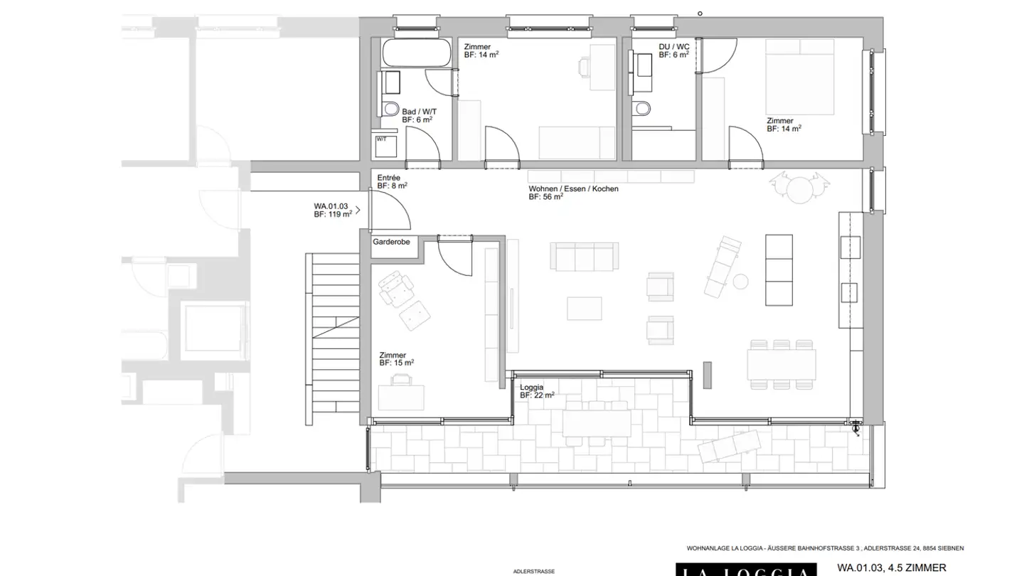 Appartement à louer - Adlerstrasse 24, 8854 Siebnen - Photo 3