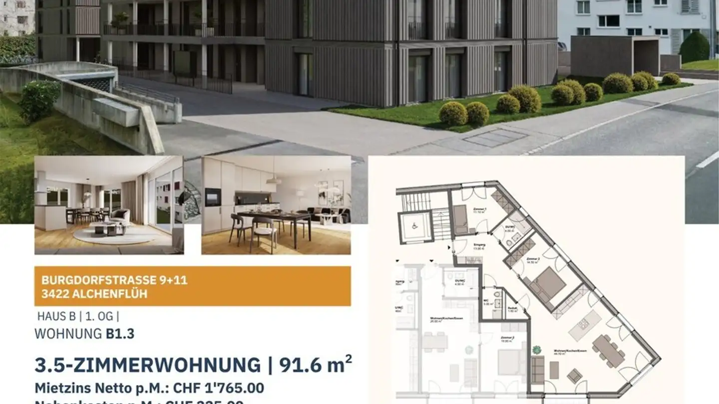 Apartment for rent - Burgdorfstrasse 11, 3422 Alchenflüh