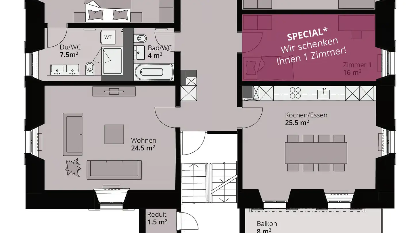 Wohnung mieten - Bremgarterstrasse 17, 5525 Fischbach-Göslikon - Foto 2