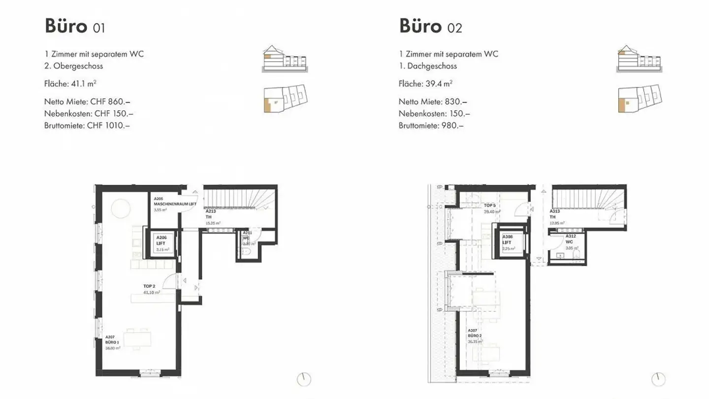 Bürofläche mieten - Baselstrasse 48, 4125 Riehen