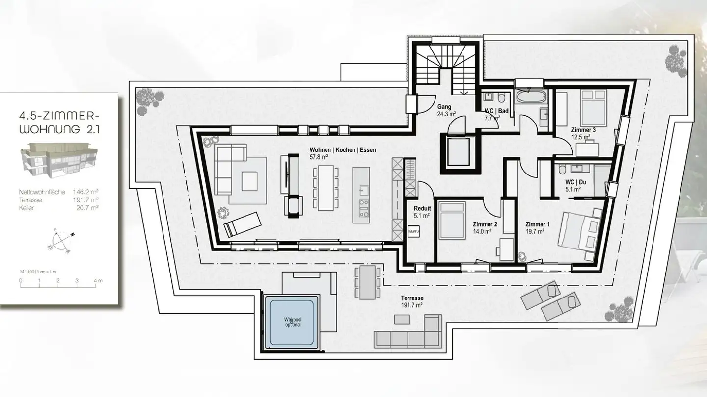 Penthouse kaufen - Pfaffenrainstrasse 40, 4103 Bottmingen - Foto 4
