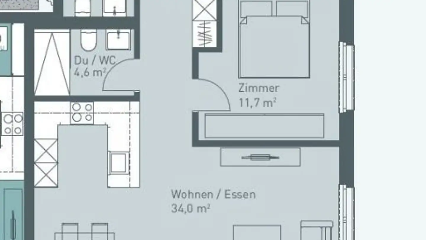 Apartment for rent - Dorfstrasse 20b, 5727 Oberkulm - Photo 2