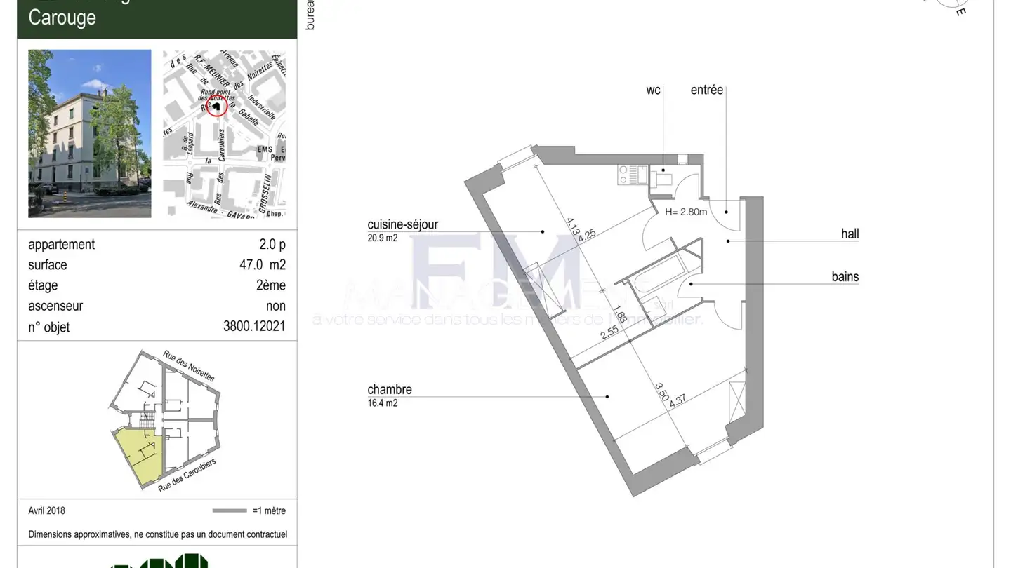 Wohnung mieten - Rue Des Caroubiers, 1227 Carouge GE - Foto 3