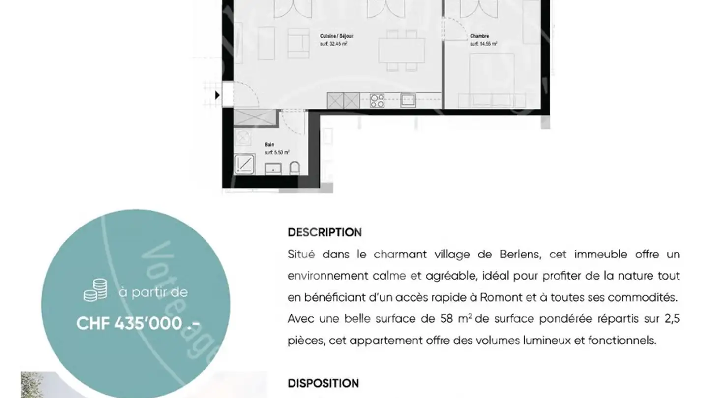 Apartment for sale - Route De Massonnens 6, 1680 Berlens - Photo 4