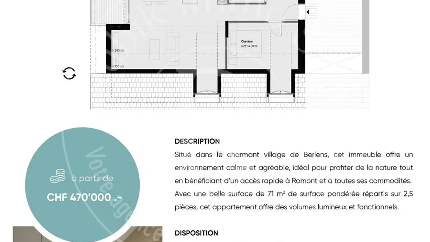 Appartamento in vendita - Route De Massonnens 6, 1680 Berlens - Foto 4
