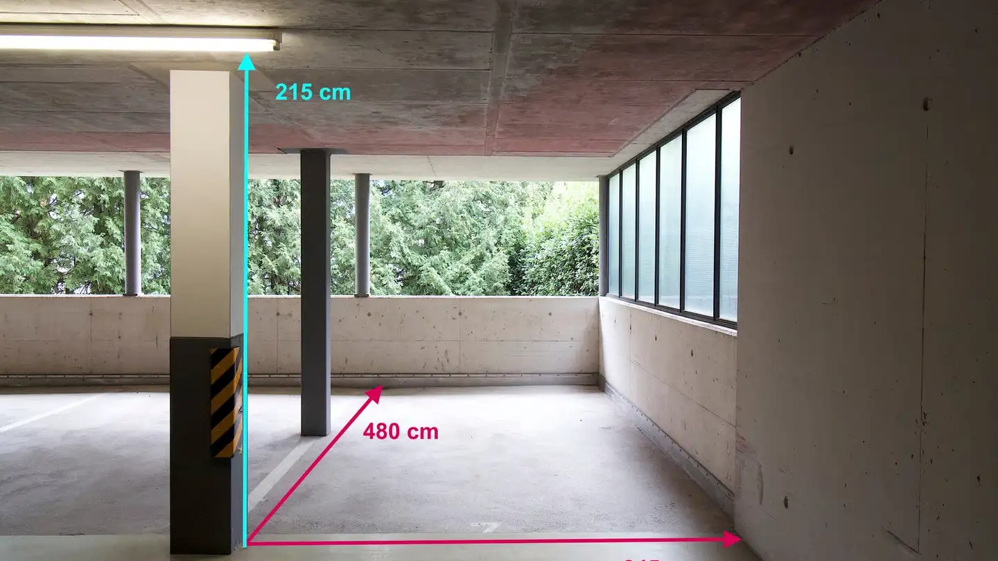 Parcheggio coperto in affitto - Via Besso 66, 6900 Massagno - Foto 4