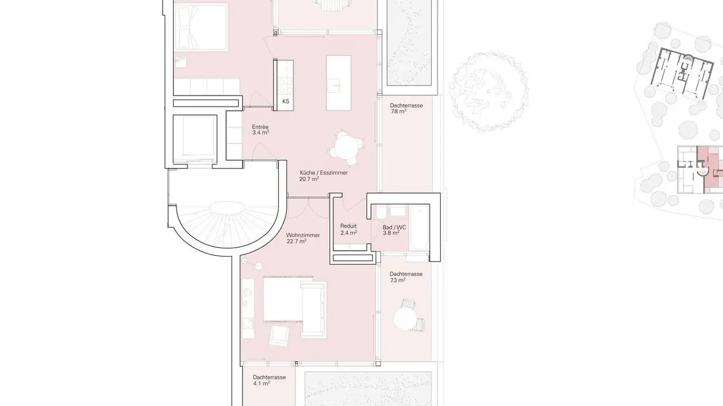 Attique à louer - Restelbergstrasse 86, 8044 Zürich - Photo 3