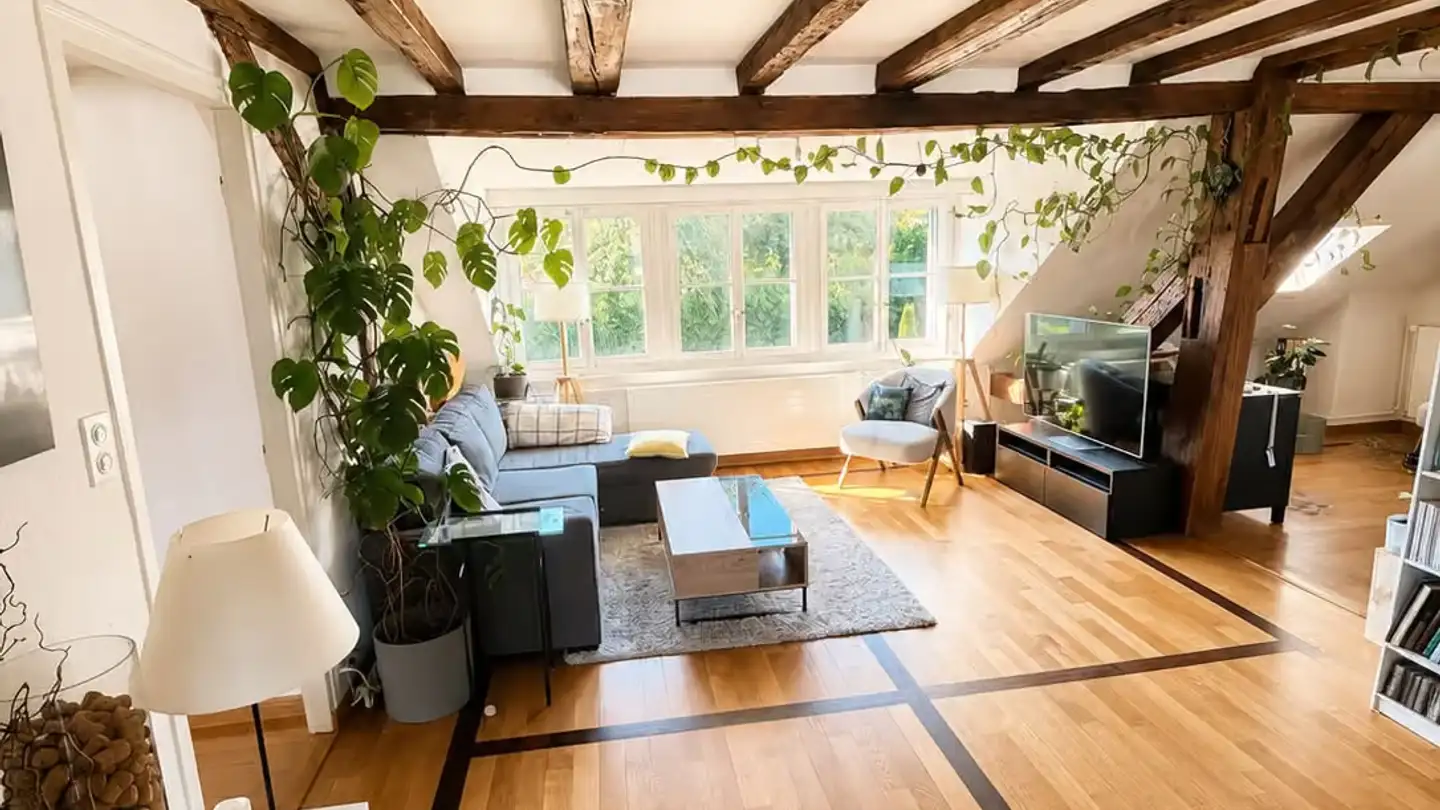 Dachgeschosswohnung mieten - Route De La-Capite 162, 1244 Choulex - Foto 3