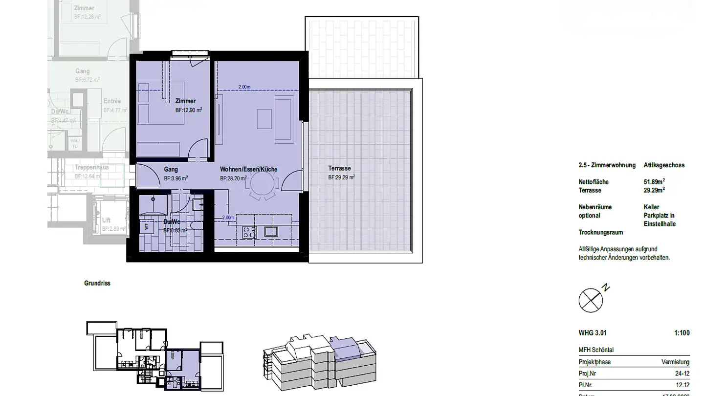Wohnung mieten - Grossfeld 8, 6415 Arth - Foto 4