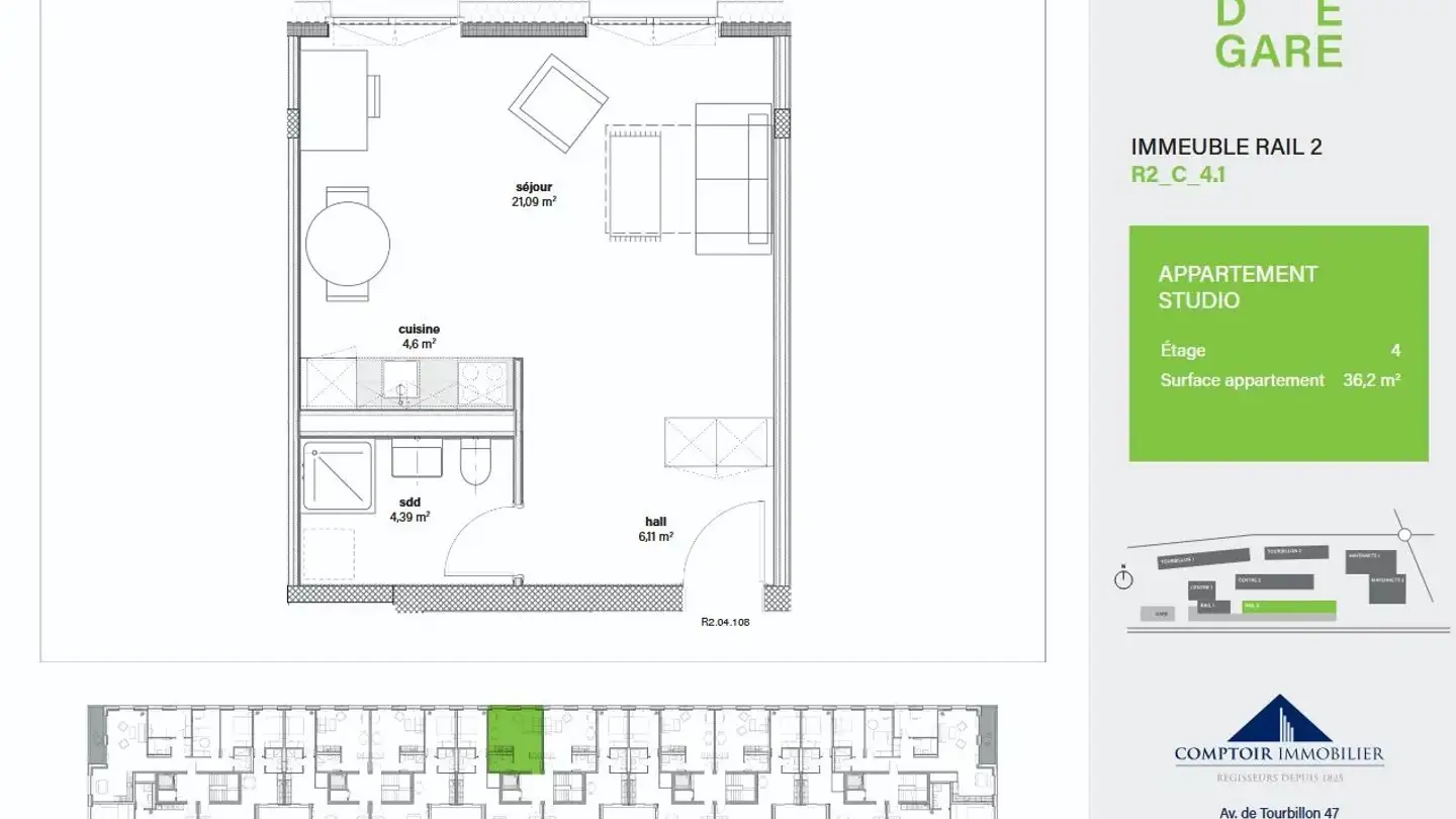 Studio in affitto - 1950 Sion - Foto 4