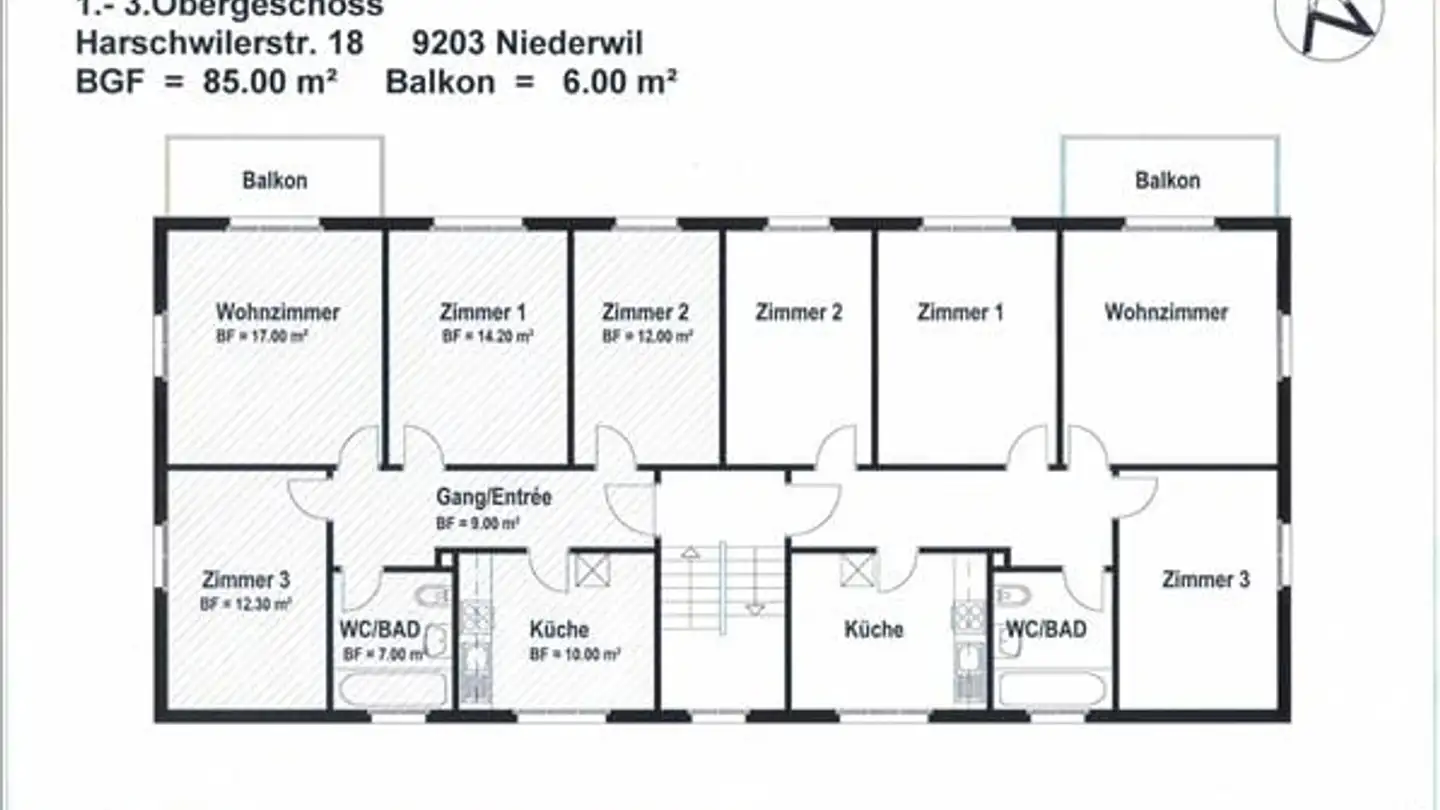 Appartamento in affitto - Harschwilerstrasse 18, 9203 Niederwil SG - Photo 2