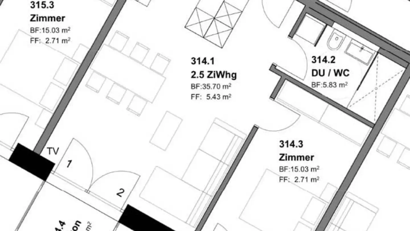 Appartamento in affitto - Obere Bahnhofstrasse 58b, 8640 Rapperswil SG - Photo 4