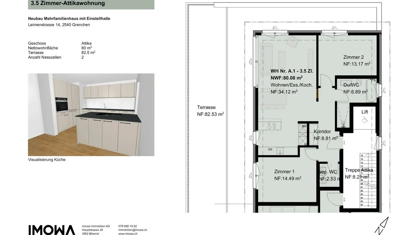 Wohnung mieten - Leimenstrasse 14, 2540 Grenchen - Foto 4