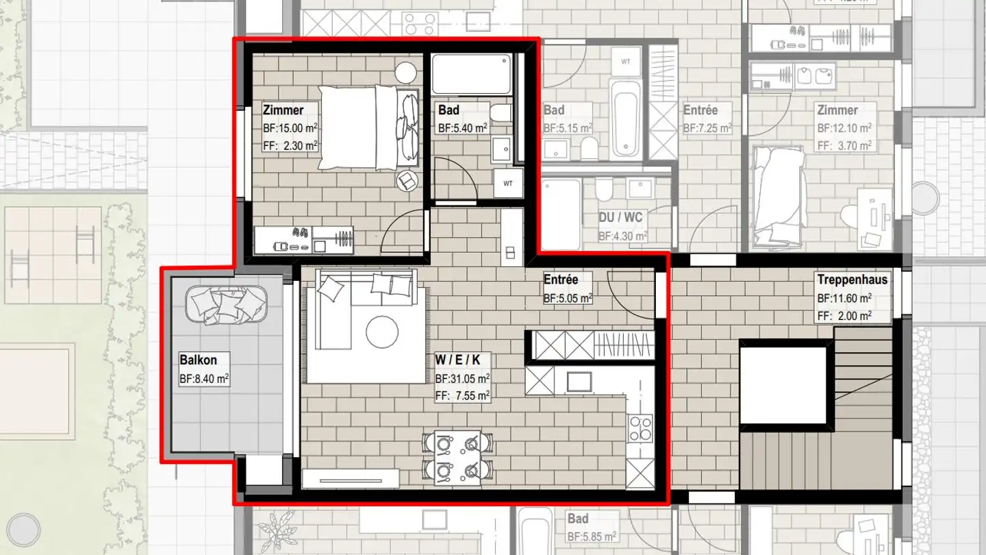 Appartement à louer - Oberdorf 8, 6244 Nebikon - Photo 2