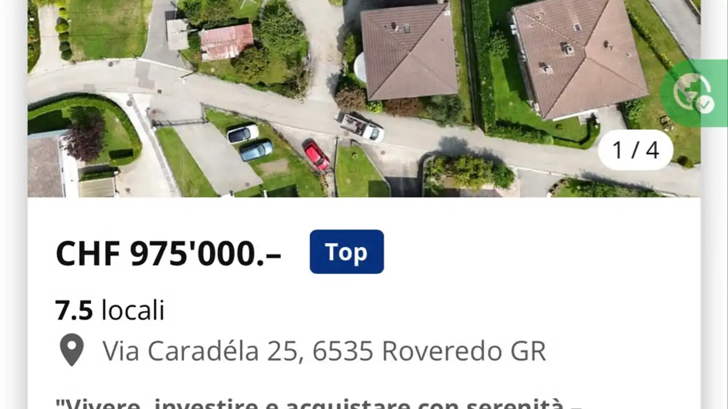 Single house for sale - Caradèla 25, 6535 Roveredo GR