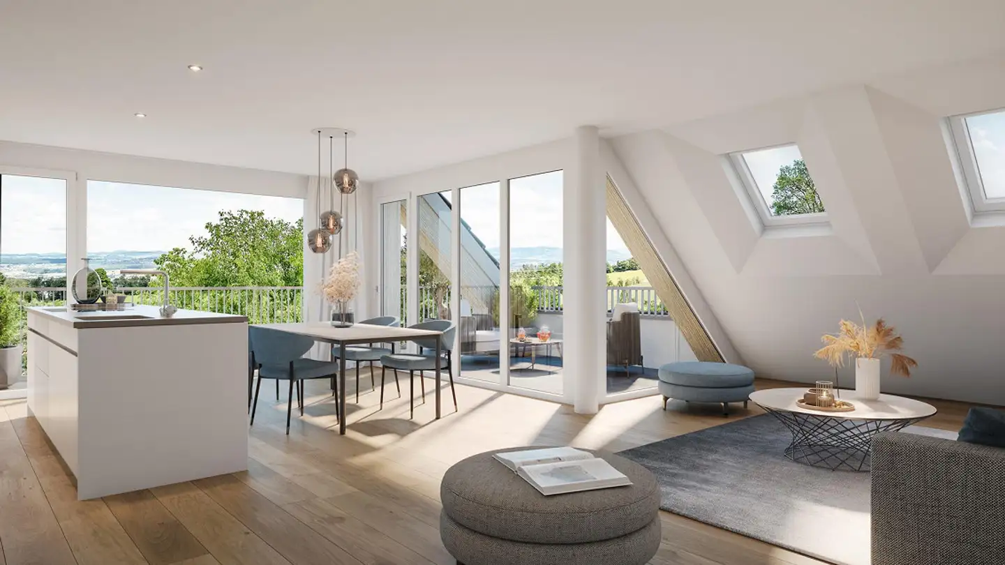 Dachgeschosswohnung kaufen - Im Grossacher 9, 8123 Ebmatingen - Foto 2