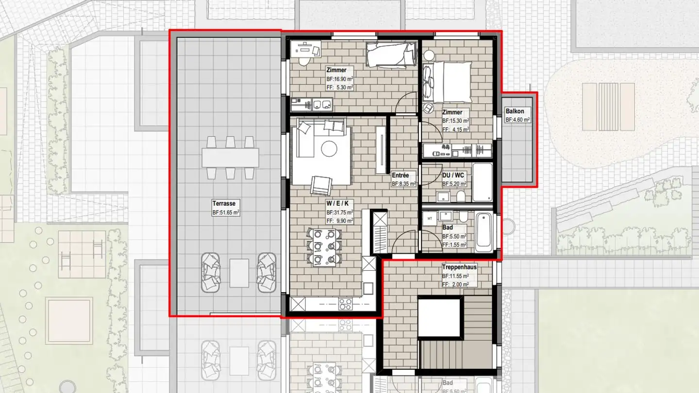 Appartement à louer - Oberdorf 8, 6244 Nebikon - Photo 2