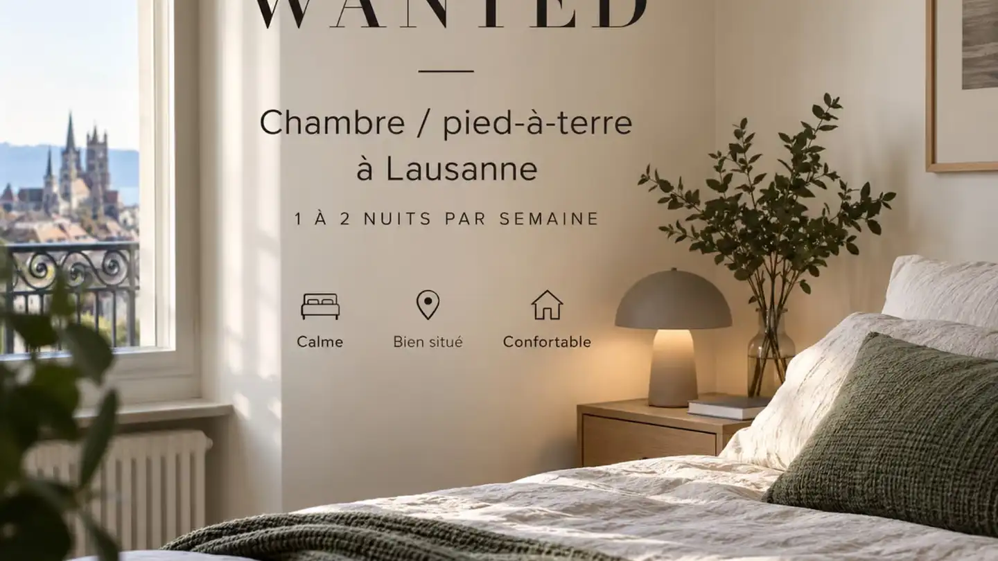 Chambre à louer - 1003 Lausanne