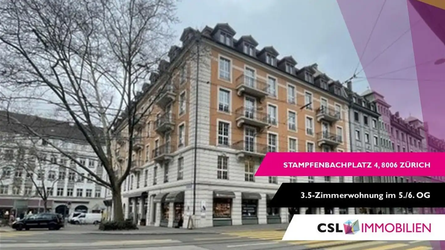 Maisonette mieten - Stampfenbachplatz 4, 8006 Zürich