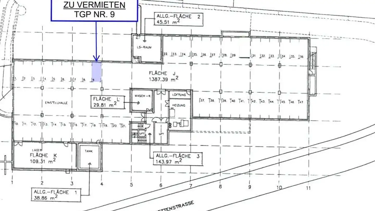 Parcheggio sotterraneo in affitto - Bruggetenstrasse 5, 8833 Samstagern