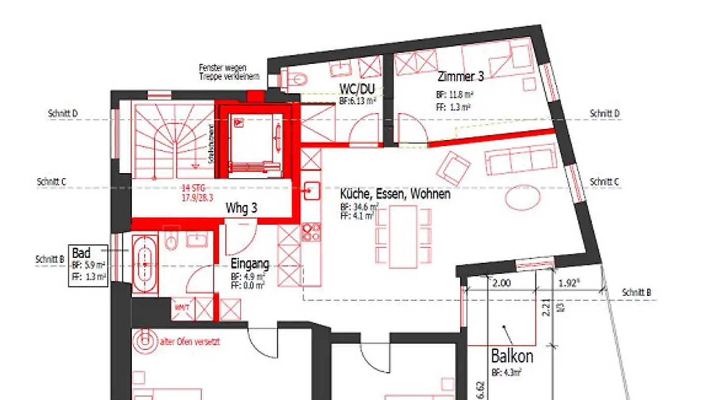 Wohnung mieten - Abläschstrasse 33, 8750 Glarus - Foto 3