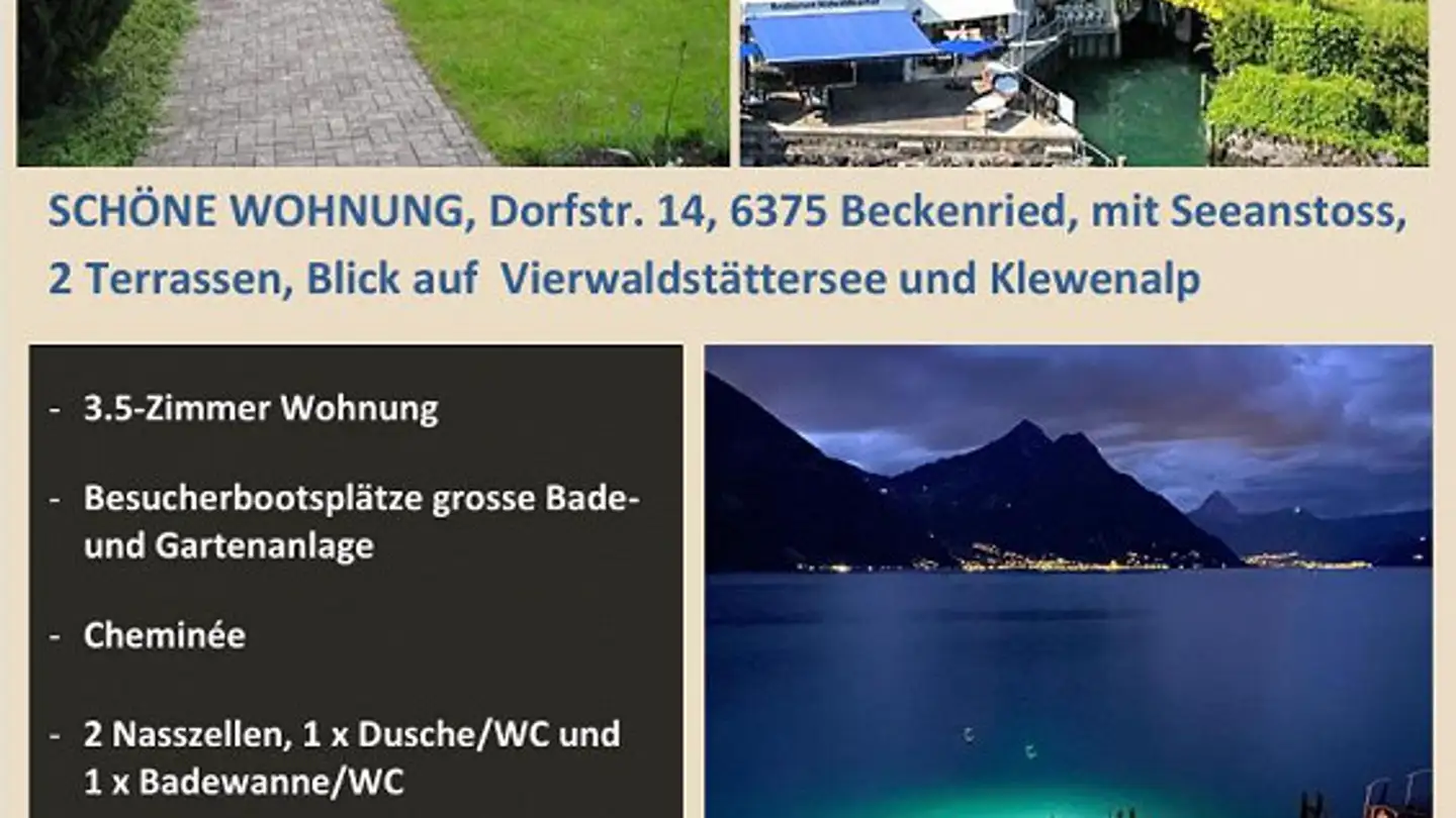 Appartement à louer - Dorfstrasse 14, 6375 Beckenried