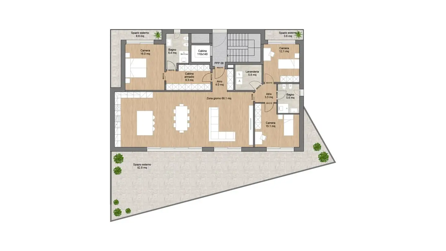 Attico in vendita - Via Cantonale, 6942 Savosa - Photo 2