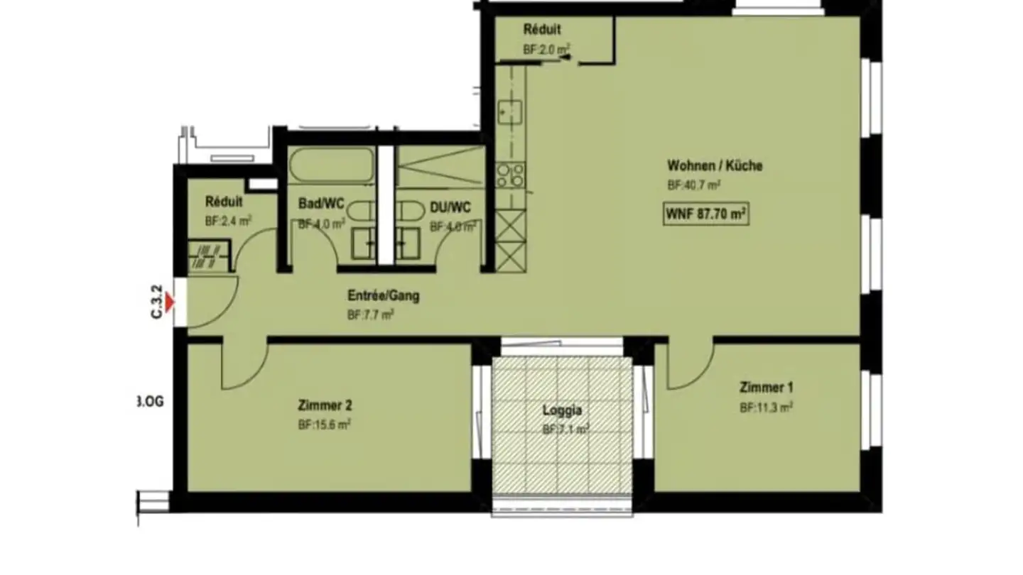 Wohnung mieten - Luzernerstrasse 26, 5630 Muri AG - Foto 2