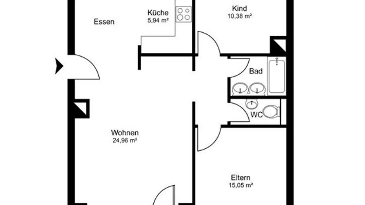 Apartment for rent - Löwenstrasse 13, 8854 Siebnen