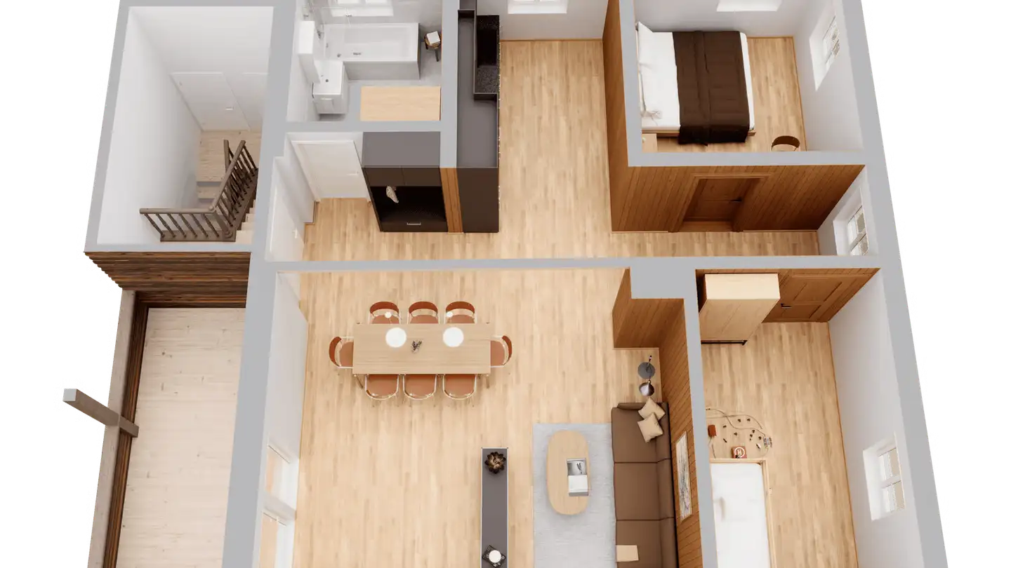 Dachgeschosswohnung kaufen - Urigen 4, 6465 Unterschächen - Foto 4
