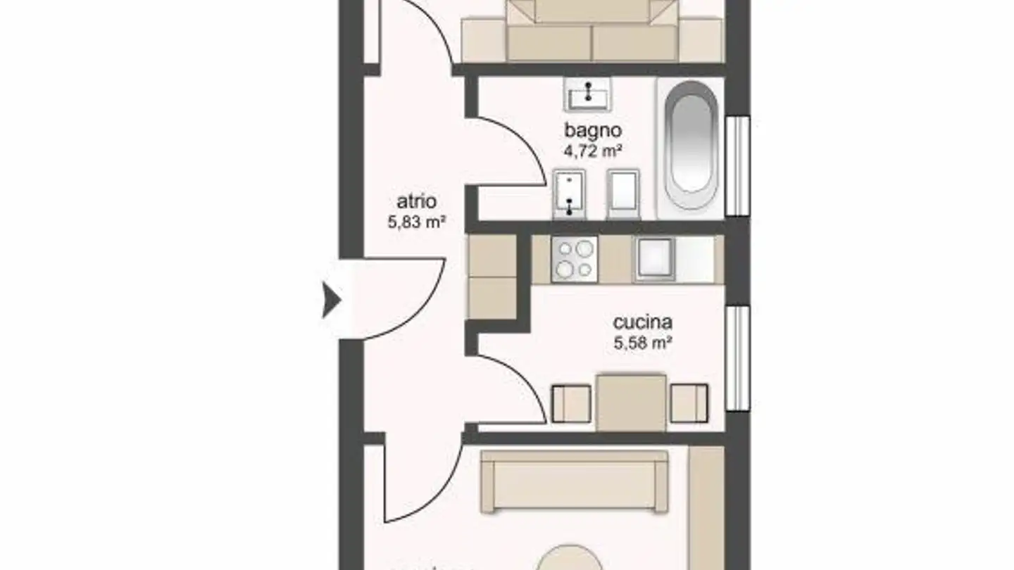 Wohnung mieten - Via Ventuno 6, 6963 Pregassona - Foto 2