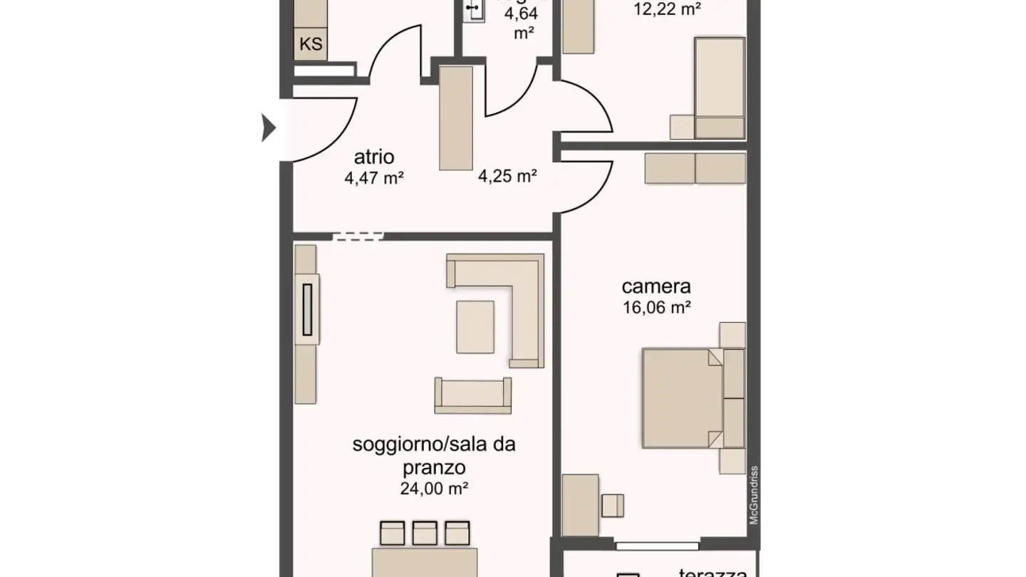 Wohnung mieten - Via Gottardo, 6710 Biasca