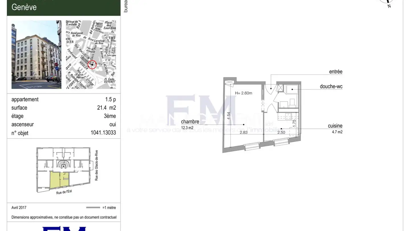 Wohnung mieten - Rue Des Glacis-De-Rive, 1207 Genève - Foto 4