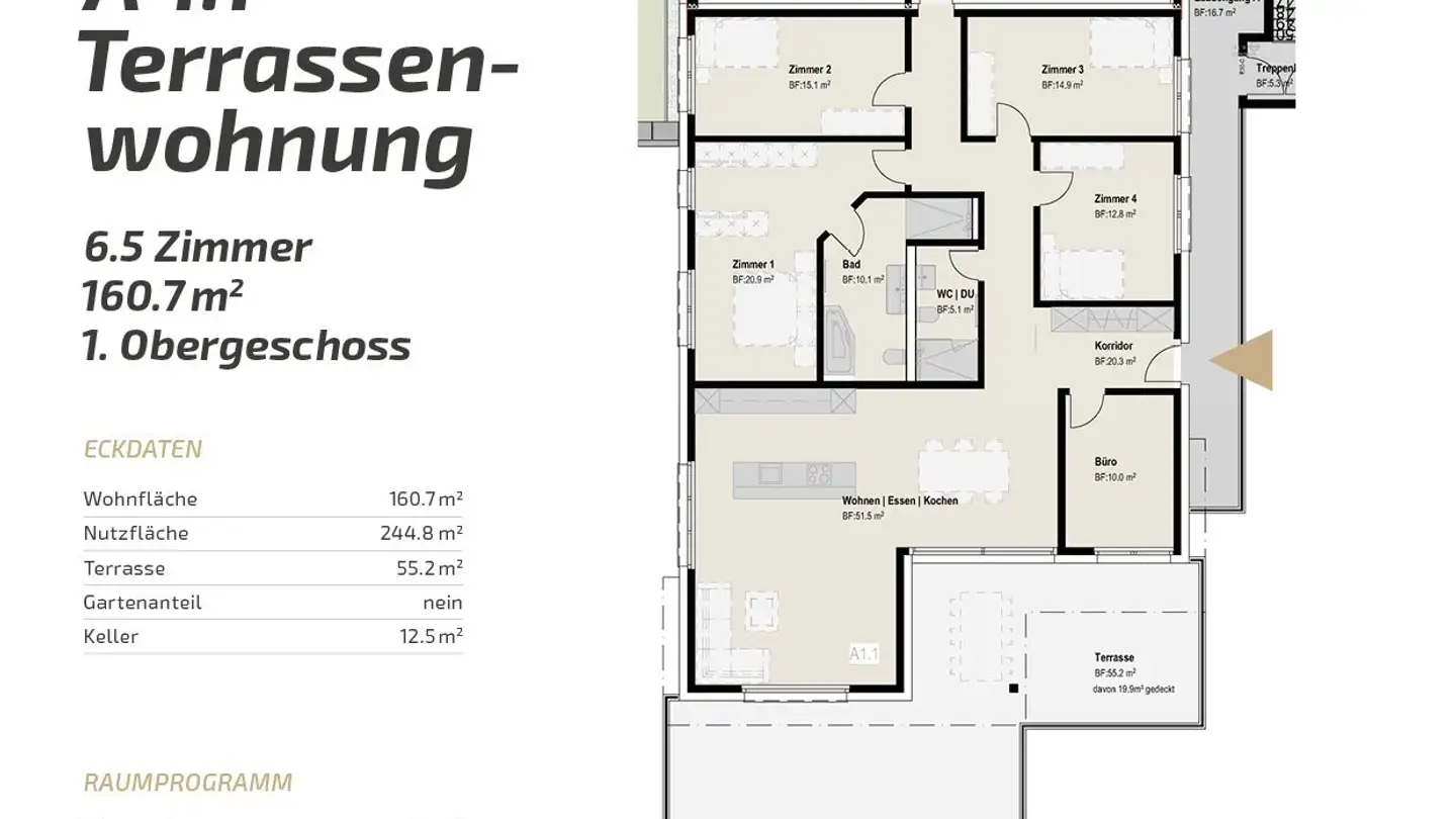 Terrassenwohnung kaufen - Chottenweg, 6264 Pfaffnau - Foto 3