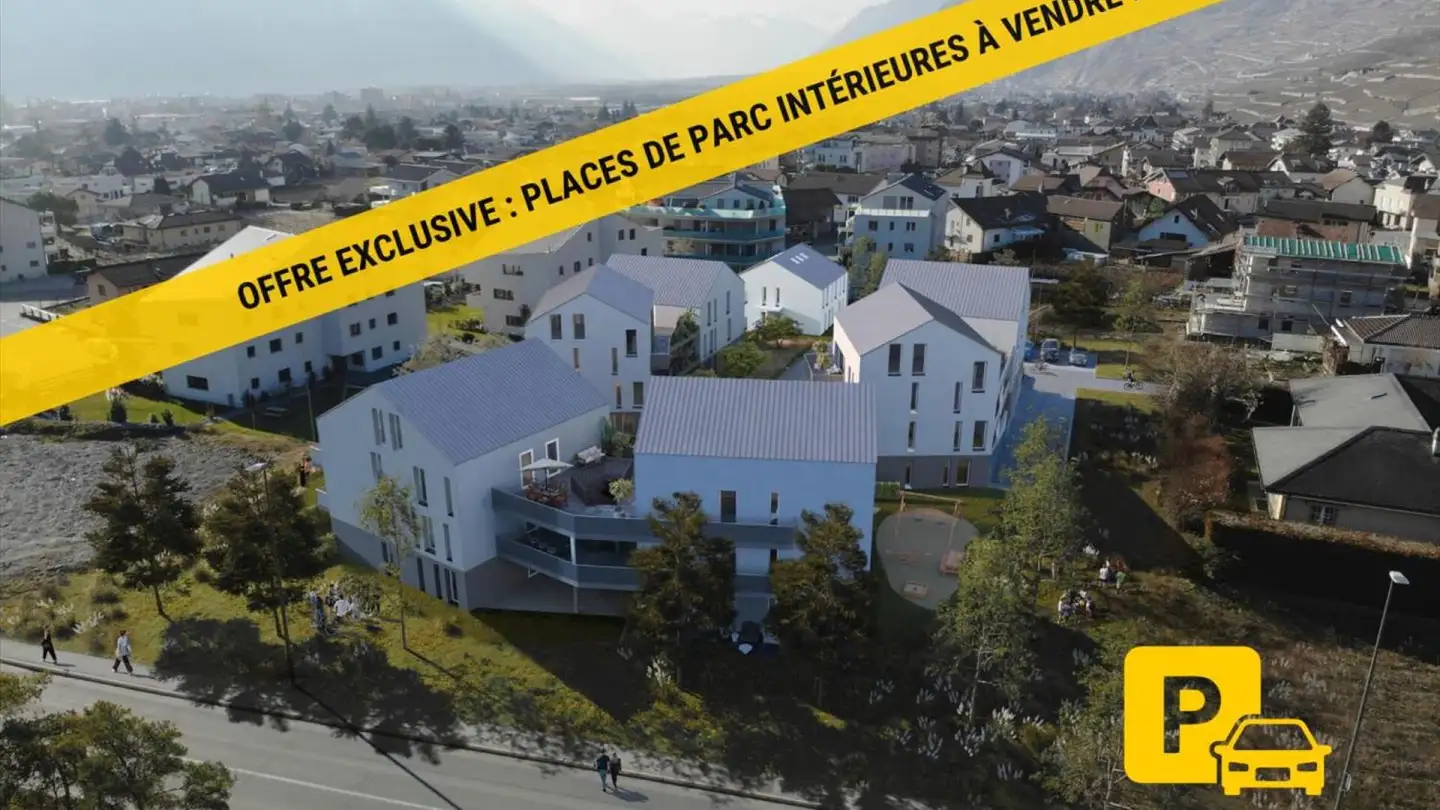 Place de parking souterraine à vendre - Rue Centrale 100, 1964 Conthey