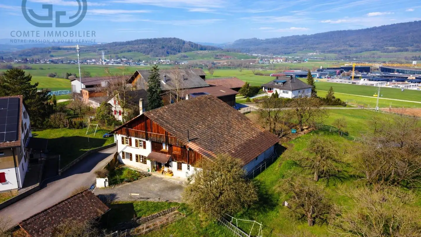 Constructible plot for sale - Rue Rière L'oeuchatte 2, 2842 Rossemaison