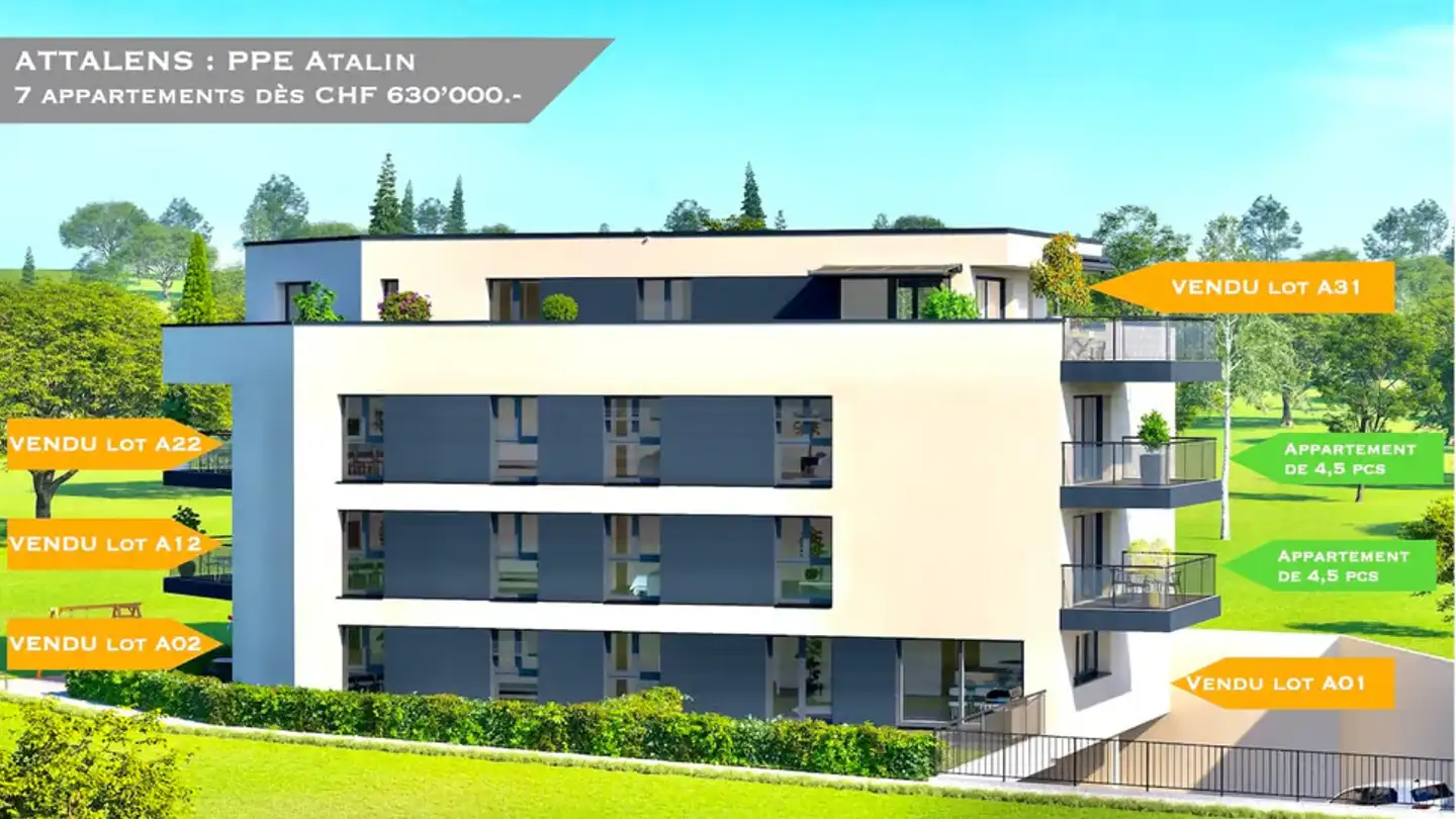 Apartment for sale - 1616 Attalens