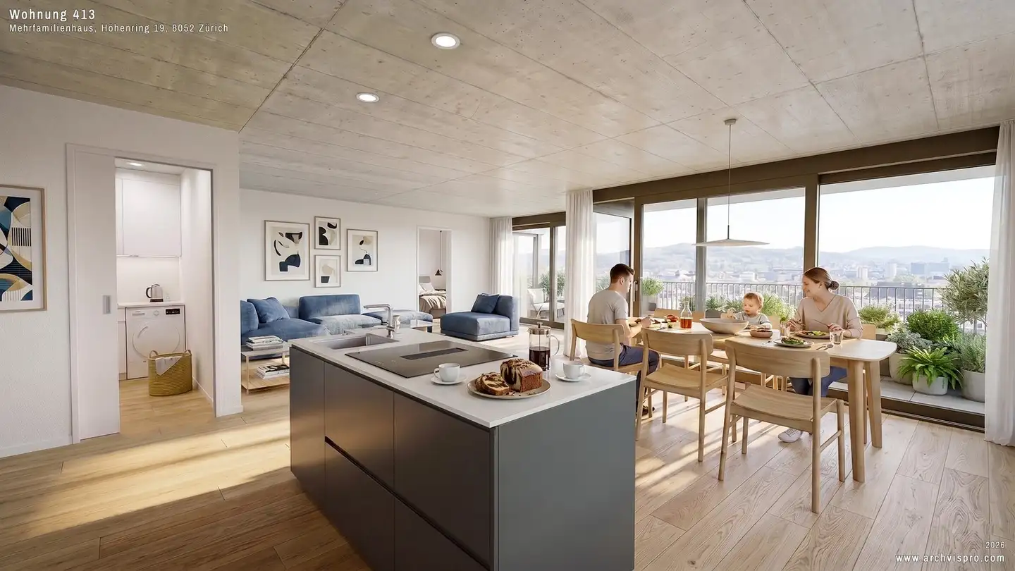 Appartement à louer - Höhenring 19, 8052 Zürich