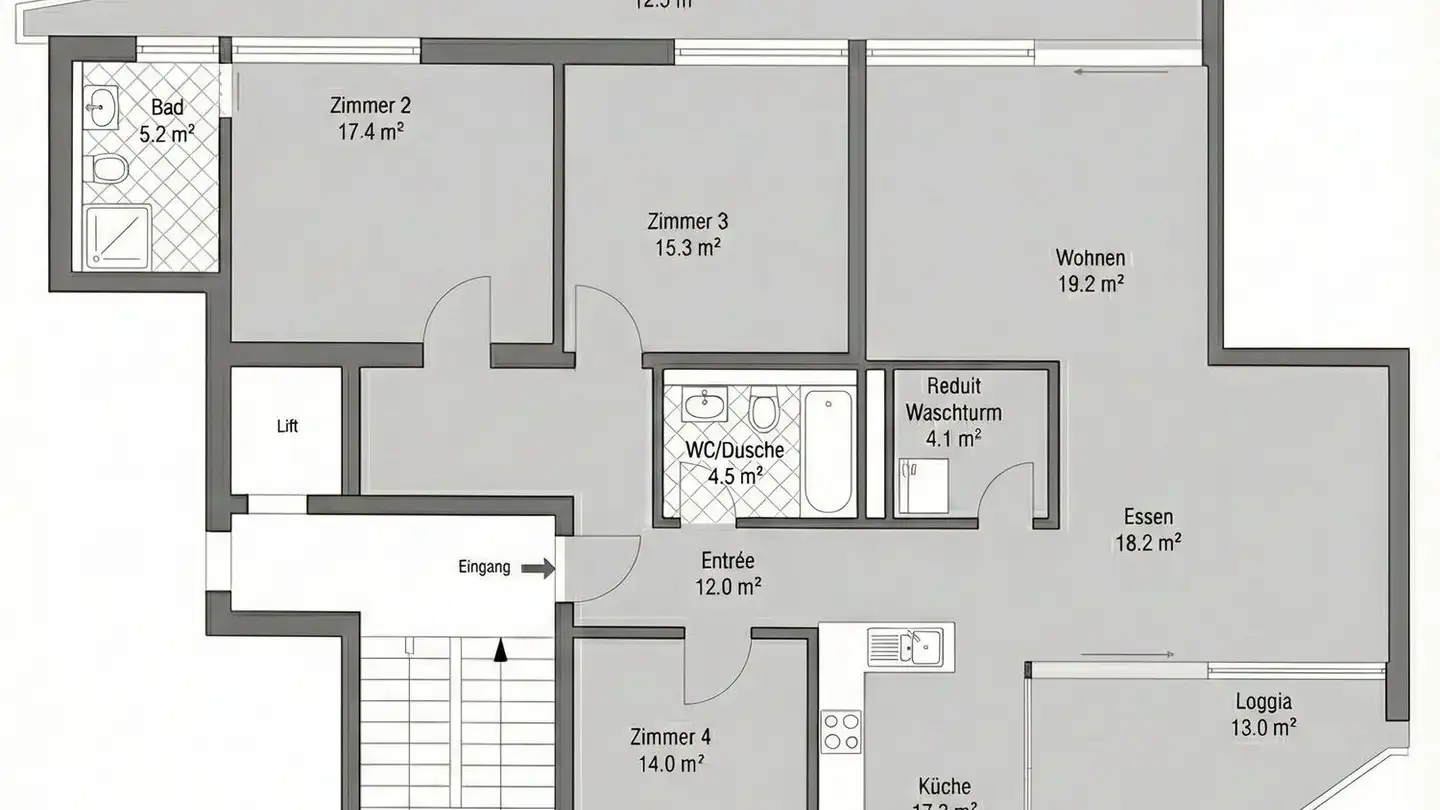 Appartamento in affitto - Weiherallee 23, 8610 Uster - Foto 2