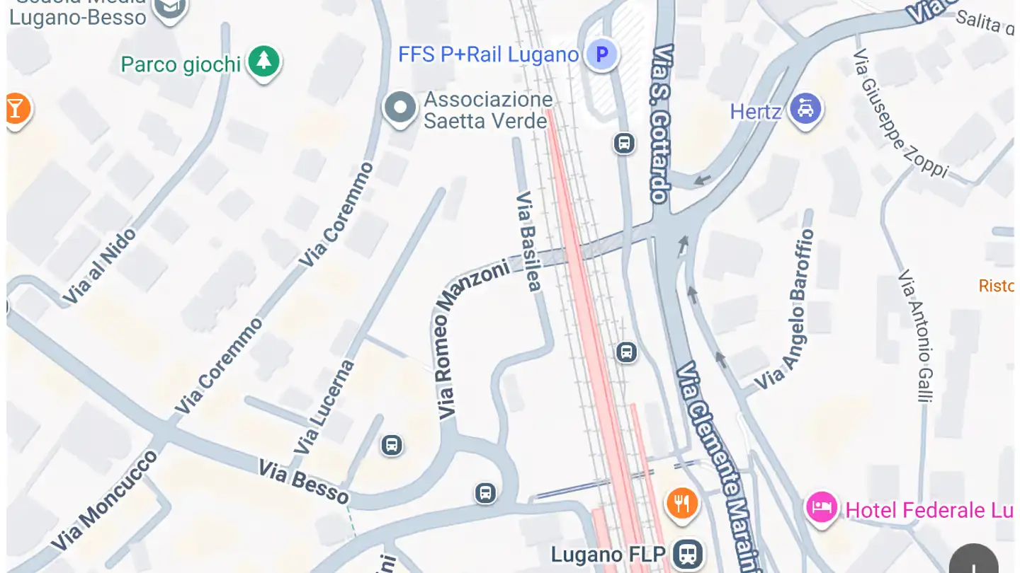 Place de parking souterraine à louer - Via Coremmo 14, 6900 Lugano